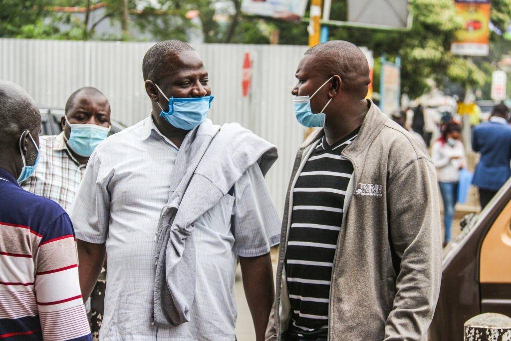Men in masks