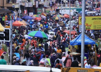 Lack of social distancing in Uganda