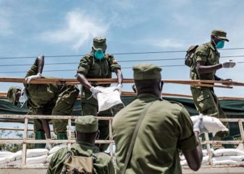 Lockdown food being distributed in Kampala