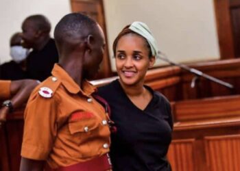 KFM presenter Faiza Salima at Buganda Road court for her bail hearing on 30th July 2024. CREDIT: Nicholas Bamulanzeki